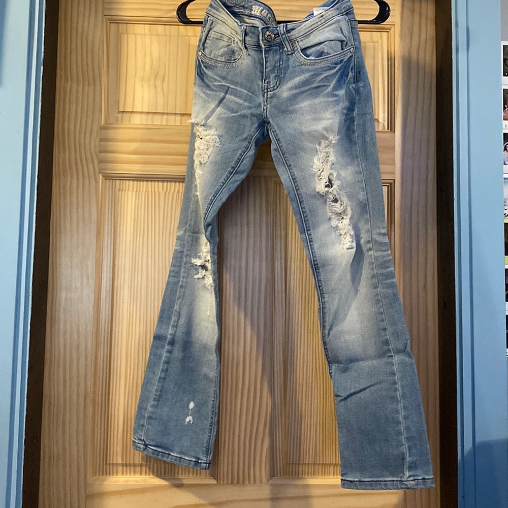Light wash jeans